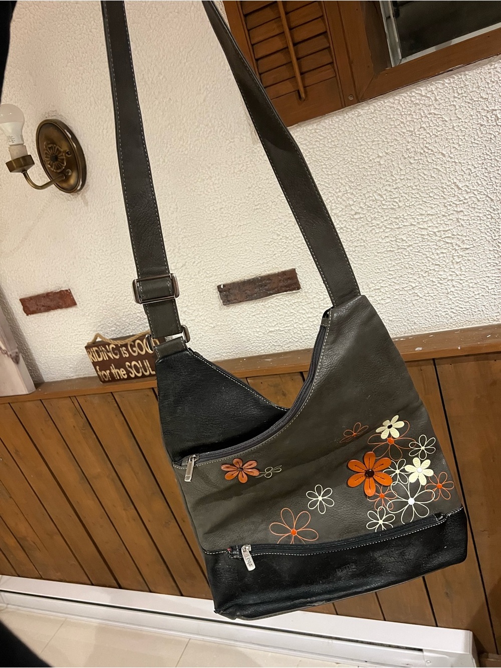 floral crossbody bag